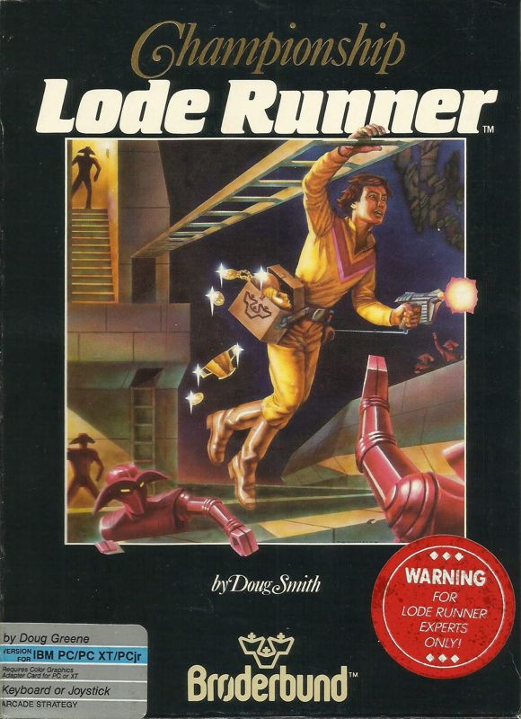 Championship Lode Runner box art for Famicom